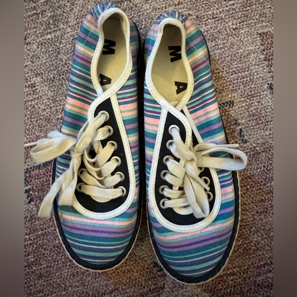 Marni Multicolor Striped Sneakers
